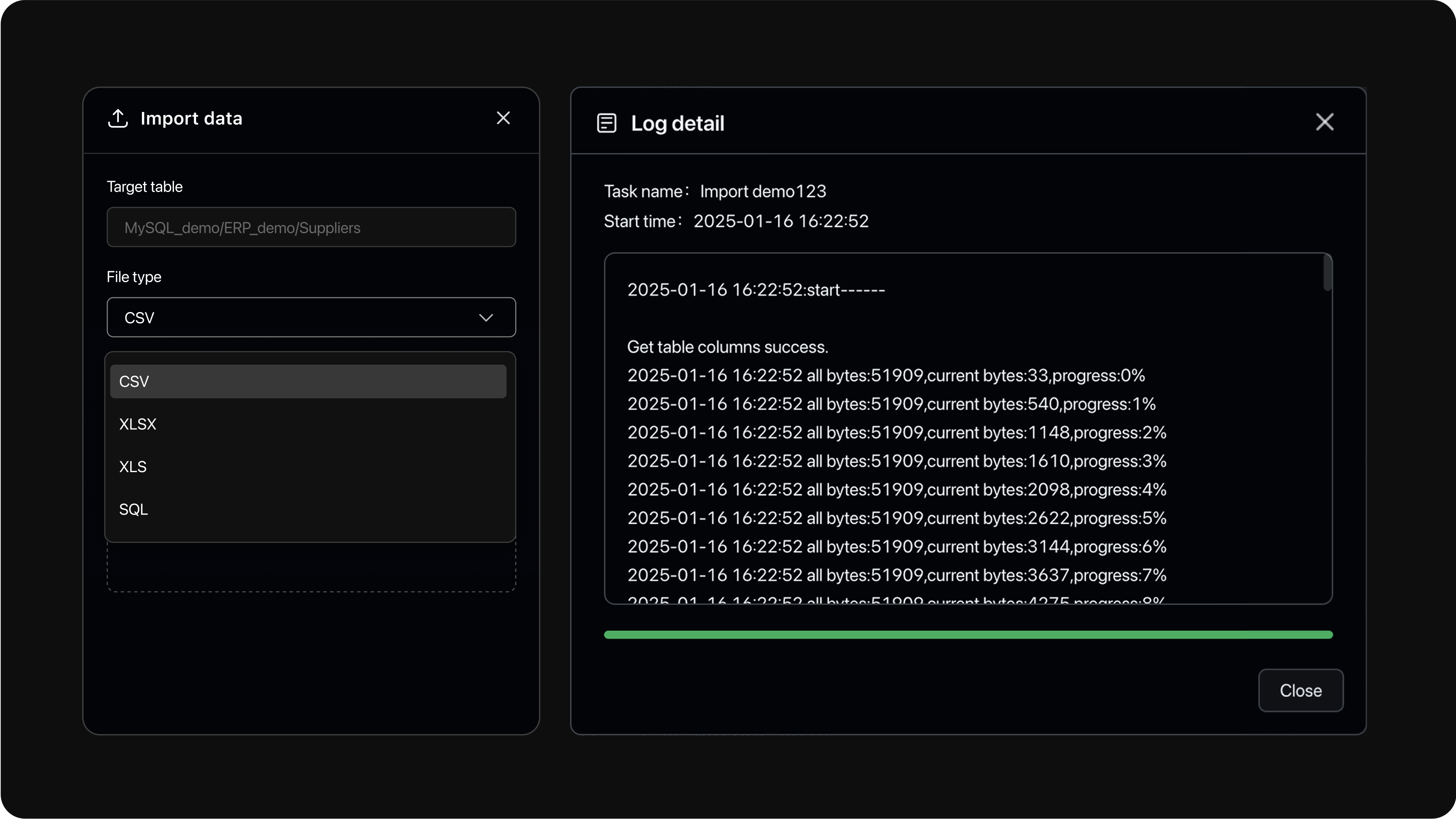 Import/Export Data